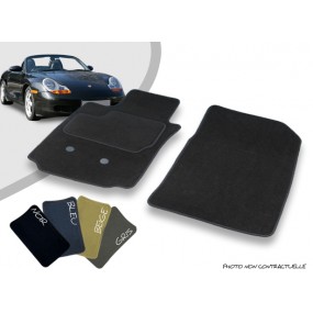 Tappetini auto anteriore su misura Porsche Boxster 986 convertibile overlock agugliato tappeto