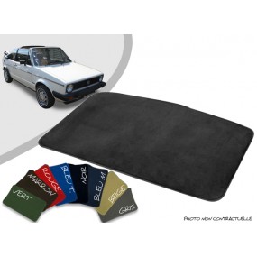Tapis coffre sur-mesure Volkswagen Golf 1 cabriolet velours bordé