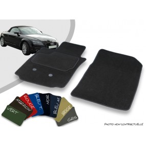 Tapis auto avant sur-mesure Audi TT Roadster MK2 8J velours bordé