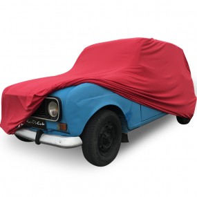 Funda coche a medida Renault 4L en Jersey rojo (Coverlux+) - uso en garaje