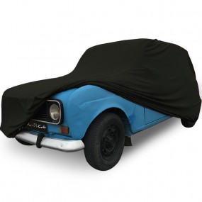 Custom-made car cover for Renault 4L in Black Jersey (Coverlux+) - garage use