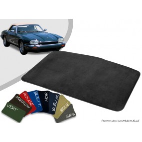 Custom-made trunk mat Jaguar XJS convertible edged velvet