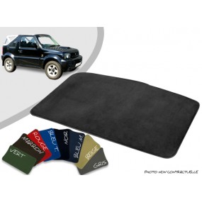 Custom-made trunk mat Suzuki Jimny Serie 2 convertible velvet edged