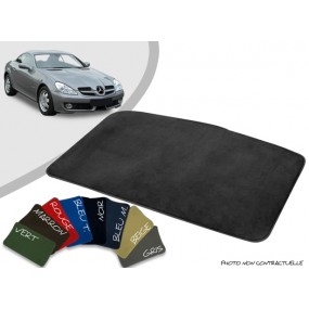 Tapis coffre sur-mesure Mercedes SLK 2 R171 cabriolet velours bordé