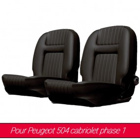 Garnitures de sièges avant pour Peugeot 504 cabriolet phase 1