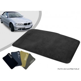 Tapis coffre sur-mesure BMW E46 cabriolet moquette aiguilletée surjetée