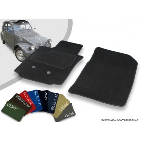 Tapis auto avant sur-mesure Citroen 2CV de juillet 1978 à 1990