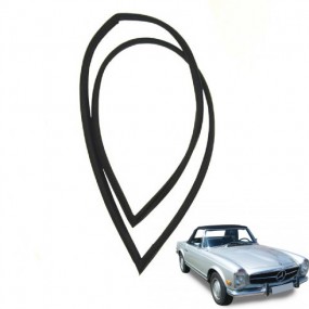 Guarnizione finestra hard top destro per Mercedes W113 230SL - 250SL e 280SL