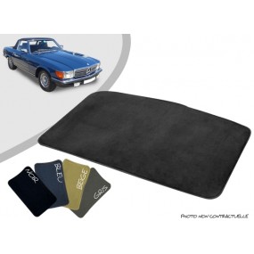 Tailor-made trunk mat Mercedes SL - R107 (1971/1989) overlocked needle punched carpet