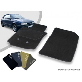 Tapis auto avant sur-mesure Renault 19 cabriolet moquette aiguilletée surjetée