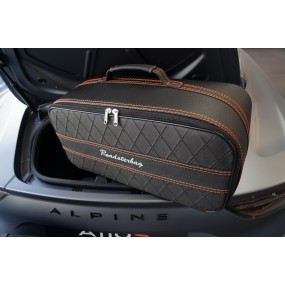 Bagage sur-mesure Alpine A110 (coffre arrière) - coutures oranges