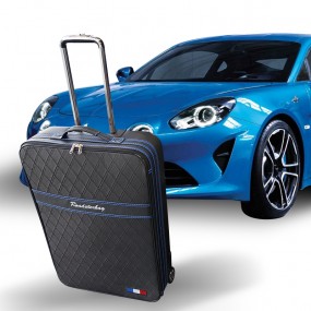 Maßgeschneiderte Kofferset (Gepäck) (Kofferraum vorne) Alpine A110 - blaue Naht