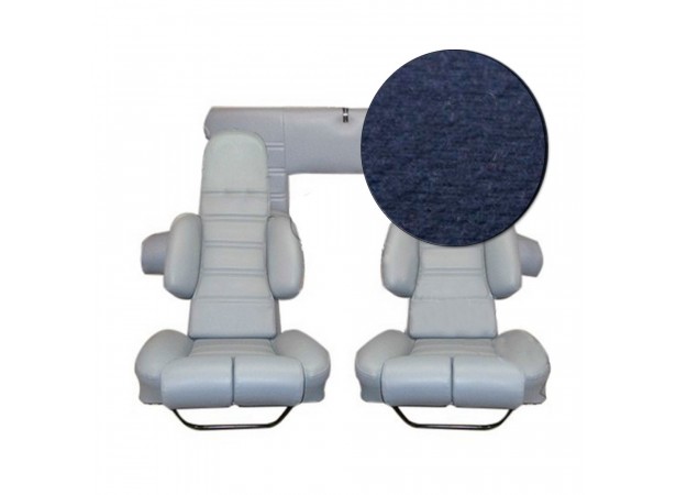Coiffes de sièges avant/banquette arrière en velours bleu pour Alpine A310 V6 (3 coloris)