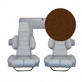 Fundas asientos delanteros banqueta trasera en terciopelo beige para Alpine A310 4cyl