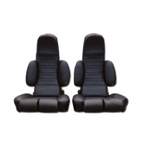 Coiffes de sièges avant en simili noir pour Alpine A310 V6