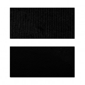 Coiffes de sièges avant en tissu côtelé et simili noir pour Alpine A110 (1300/1600S)