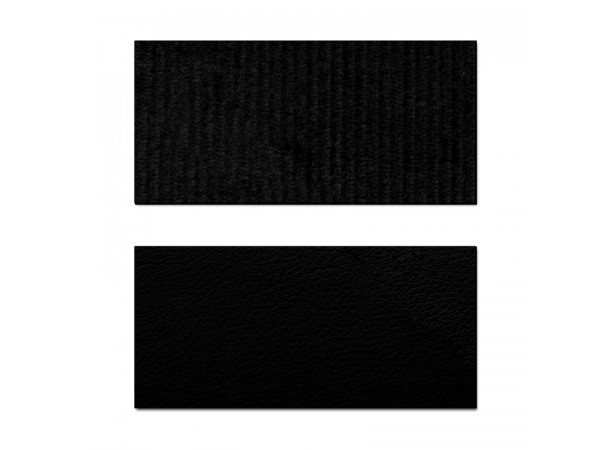 Coiffes de sièges avant en tissu côtelé et simili noir pour Alpine A110 (1300/1600S)