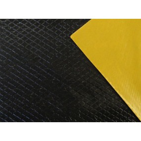 Plaque d'insonorisation en bitume, Vibrogum souple anti-bruit auto-adhésive (20x50cm)