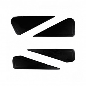 4 panneaux de portes en simili noir pour Alpine A110 (1100/1300/1600)