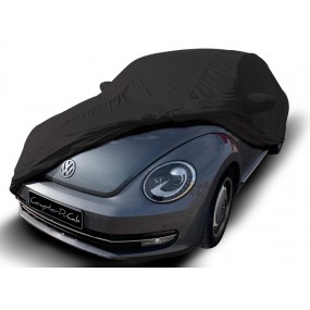 Custom-made Volkswagen Beetle indoor car cover in Coverlux Jersey - black