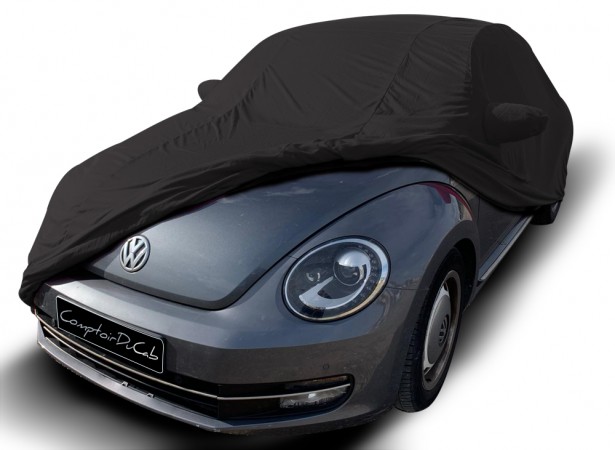Bâche protection intérieure sur-mesure Volkswagen Coccinelle en Jersey Coverlux - noire