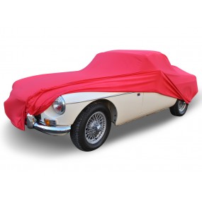 Pokrowiec na samochód MG B szyty na miarę z tkaniny Coverlux Jersey — czerwony