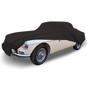 Custom-made MG B indoor car cover in Coverlux Jersey - black