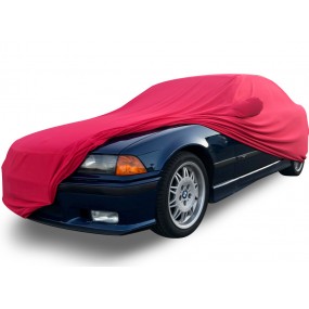 BMW E36 autohoes op maat (autohoes voor interieur) gemaakt van Coverlux Jersey - rood