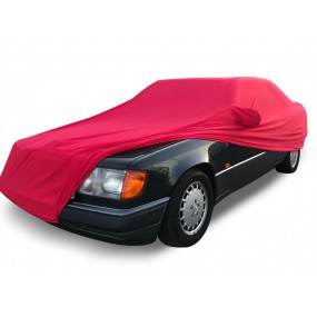 Maßgeschneiderte Autoschutzhülle (Autoabdeckung für Innen) Mercedes Klasse E A124, C124 in Jersey Coverlux - rot