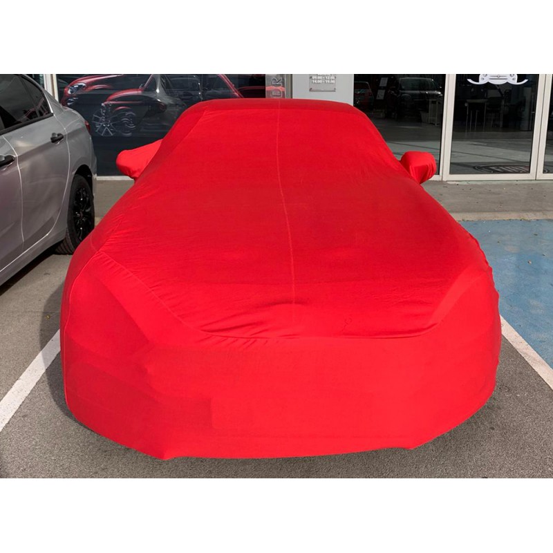 pour Fiat 124 Spider 1.4 MultiAir Housse DE Voiture IMPERM/ÉABLE avec Doublure Toile B/ÂCHE Taille M 432X185X120CM Couverture Anti-Rayures Universelle