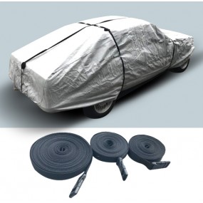 Kit of 3 straps-secure an automobile car cover.