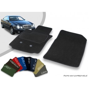 Tapis auto avant sur-mesure Mercedes CLK C208 Coupé velours bordé