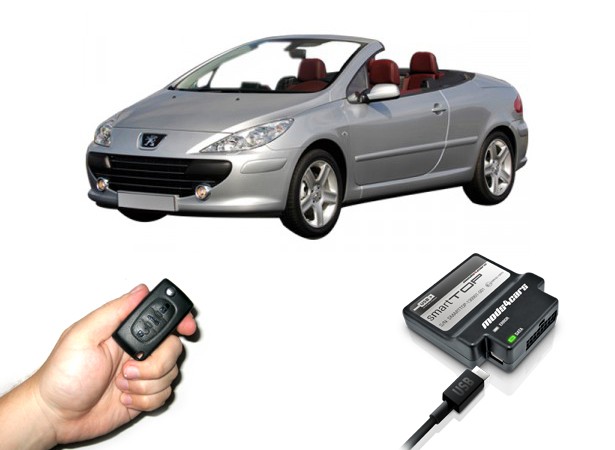 SmartTOP para Peugeot 307CC, módulo remoto de abertura / fechamento do teto