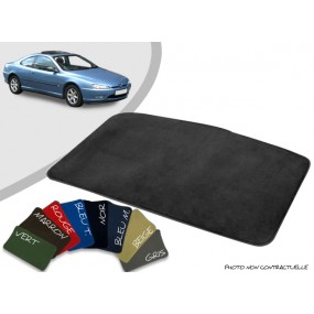 Tapis coffre sur-mesure Peugeot 406 Coupé velours bordé