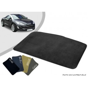 Tailor-made trunk mat Peugeot RCZ Coupé overlocked needle punched carpet