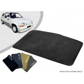 Tailor-made trunk mat Renault Super 5 Belle ile overlocked needle punched carpet