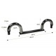 Roll-Bar noir mat avec filet coupe vent pour Bmw Z3 cabriolet