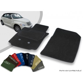 Tapis auto avant sur-mesure Chrysler PT Cruiser velours bordé