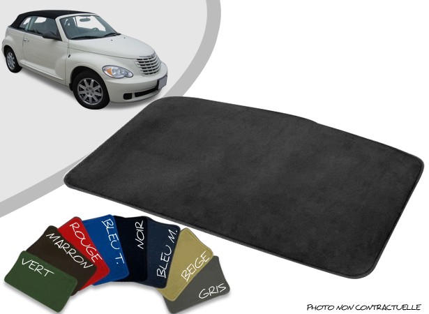 Custom-made Chrysler PT Cruiser velor lined trunk mat