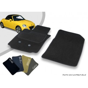 Tapis auto avant sur-mesure Daihatsu Copen cabriolet moquette aiguilletée surjetée