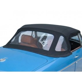 Soft top MG B C convertible top in Stayfast® cloth - folding roll bars