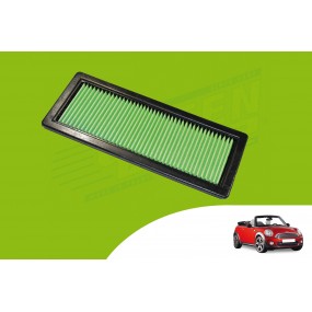 GREEN FILTER EUROPE descapotável Mini R57 filtro de ar de alto desempenho