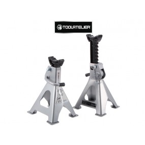 Kit of 2 jack stands (3 tons) with safety pins - ToolAtelier®
