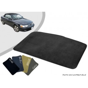 Maßgeschneiderte Kofferraummatte Saab 9-3 YS3D Cabrio 1998/03 Overlock-teppichböden