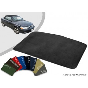 Tapis coffre sur-mesure Saab 9-3 YS3D cabriolet 1998/03 velours bordé