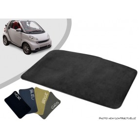 Smart Fortwo 451 custom-made trunk mat, overlocked needle punched carpet