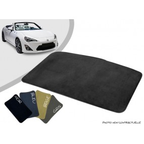 Tapis coffre sur-mesure Toyota GT86 cabriolet moquette aiguilletée surjetée