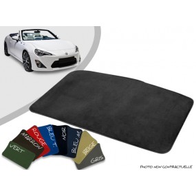 Tapis coffre sur-mesure Toyota GT86 cabriolet velours bordé