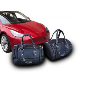Bagagerie sur-mesure cuir pour coffre avant (Frunk) de Tesla Model 3