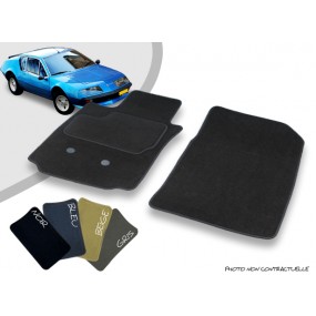Tapis auto avant sur-mesure Alpine A310 moquette aiguilletée surjetée